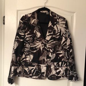 Chico’s Embroidered /Silk-lined Jacket